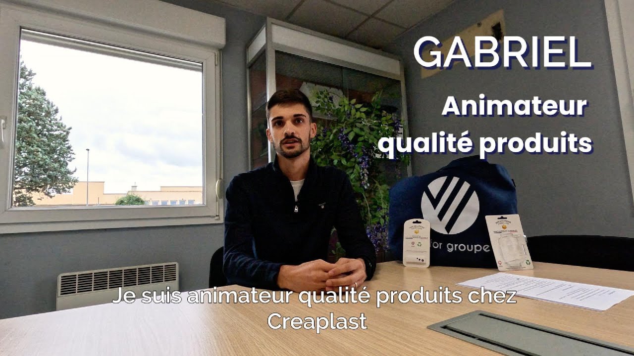 Gabriel, animateur qualité produits chez Velfor