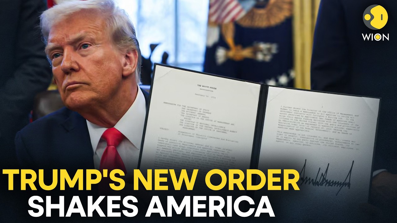 Trump LIVE: U.S. President Donald Trump Signs an Executive Order; What Changes Now? | WION LIVE