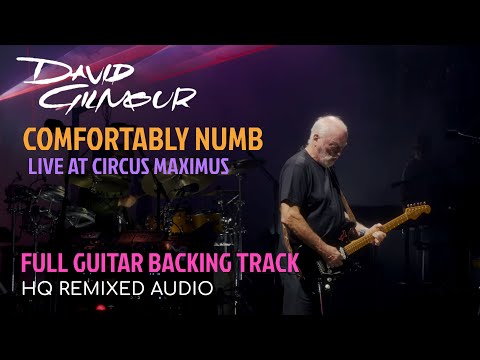Comfortably Numb | Live at Circus Maximus | Full Guitar Backing Track | HQ Remixed Audio