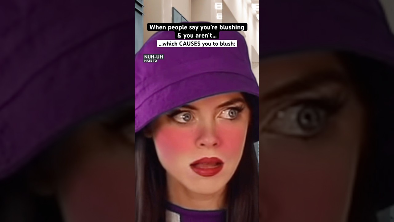 When people say you’re blushing & you aren’t, which CAUSES you to blush. #nostalgia #millennials