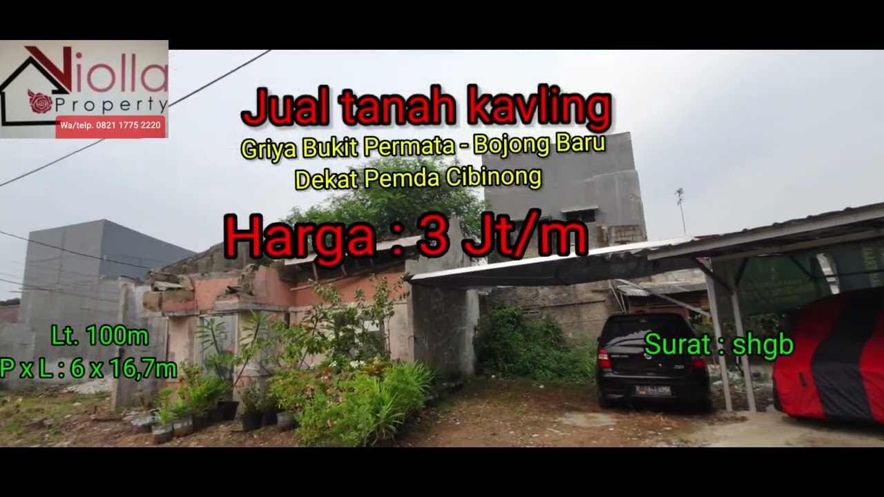 Tanah Kavling di Jln.noble Kota Cibinong