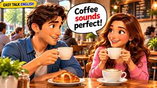 English at a Coffee Shop ☕ | Easy English Conversation for Beginners