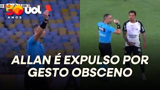 ALLAN É EXPULSO POR GESTO OBSCENO EM FLUMINENSE X CORINTHIANS APÓS CHAMADA DO VAR; VEJA