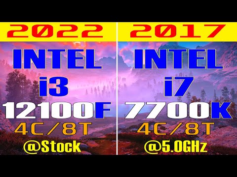 INTEL i7 7700K vs INTEL i3 12100F || PC GAMES TEST ||