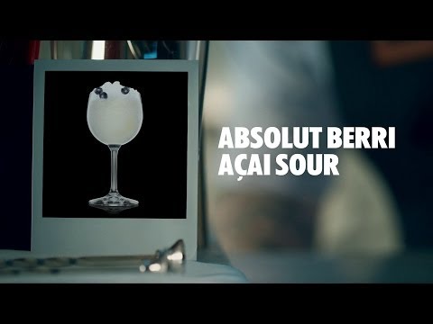 ABSOLUT BERRI AÇAI SOUR DRINK RECIPE - HOW TO MIX