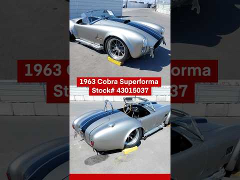 Pre-bid now on this replica 1963 Cobra Superforma with a 2014 Ford Gen 1 Coyote 5.0L V8! #iaai