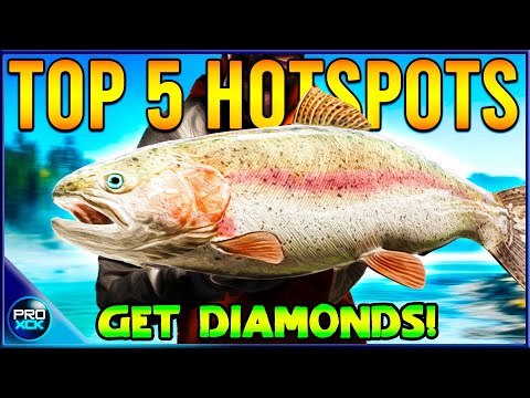 Catch EASY Diamonds on these 5 Hotspots! - Call of the Wild theAngler Diamond Guide