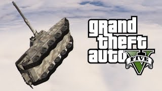 GTA 5 Online - TANK TELEPORT GLITCH! - Tank Teleportation / Catapult Glitch Online! - On Top of Map