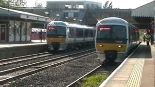 preview picture of video 'Chiltern Railways trains at West Ruislip on a lovely sunny evening 28/06/2012'