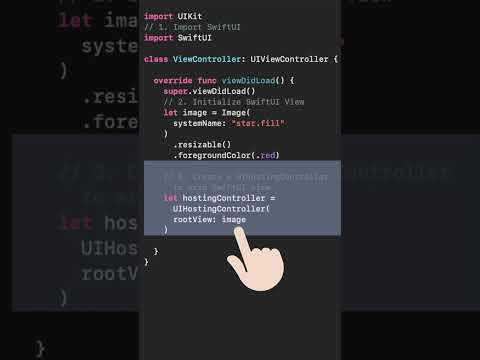 Using SwiftUI Components in UIKit #shorts thumbnail