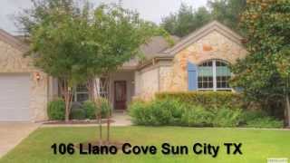 preview picture of video '106 Llano Cove Georgetown TX near Austin in Sun City TX'
