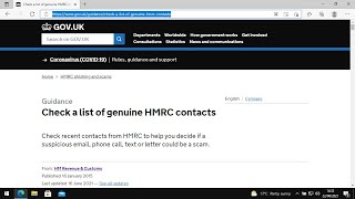How to Check If Contact from HMRC is Genuine