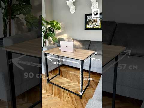 Стол-трансформер Sly Art in Head Графит, ножки черные 90x57x76 см - фото 1 - id-p2970494266
