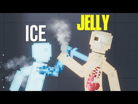 Ice Human vs Jelly Human - Who would win ? [People Playground]