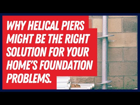 Why helical piers might be the right solution for your home's foundation problems.