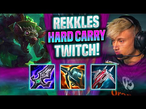 REKKLES HARD CARRY WITH TWITCH! - KC Rekkles Plays Twitch ADC vs Kog'Maw! | Season 2022