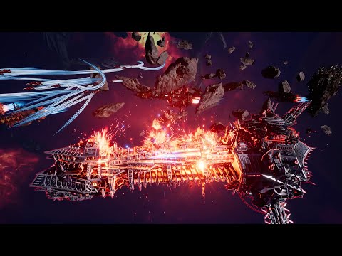 Skalgrim Mod - Sanguis-class Battleships - Blood Angels vs Chaos - Battlefleet Gothic Armada 2