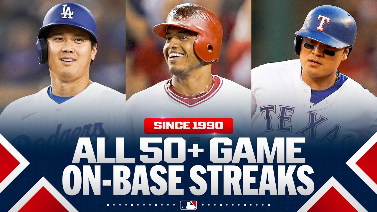 Every 50+ game on-base streak in MLB since 1990! (Ft. Shohei, Shin-Soo Choo & MORE) | MLB Highlights