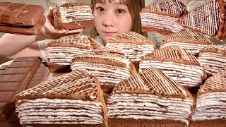 Download lagu ASMR Crispy Chocolate Crepe Cake 【Mukbang/ Eating Sounds】【English subtitles】 mp3 Download lagu ASMR Crispy Chocolate Crepe Cake 【Mukbang/ Eating Sounds】【English subtitles】 mp3