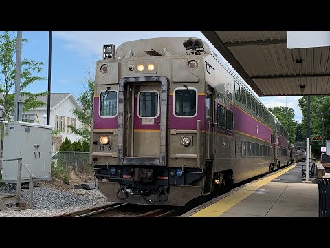 A Needham Line Train Leaves Needham Heights