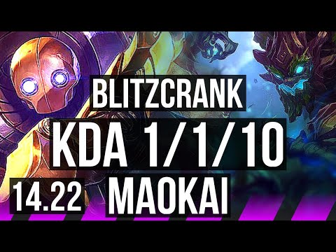BLITZCRANK & Ashe vs MAOKAI & Smolder (SUP) | 1/1/10 | KR Master | 14.22