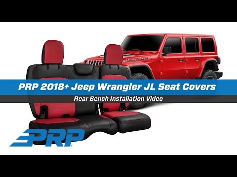 PRP Seat Covers for 2018+ Jeep Wrangler JL - Rear Bench Install