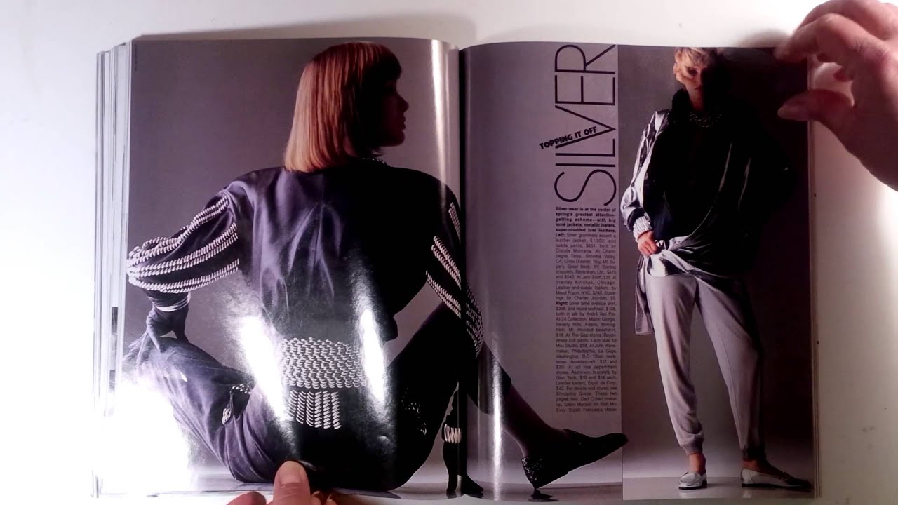 FASHION FLIP THROUGH VINTAGE ELLE MAGAZINE APRIL 1986