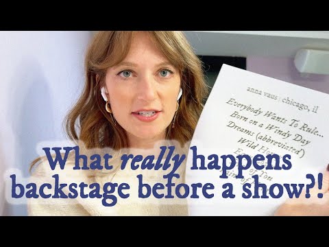 my pre-show and post-show routine | tour diary (the slow down tour w/ cam)