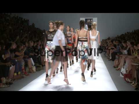 Models walk the runway at Milly by Michelle Smith -  Spri...
