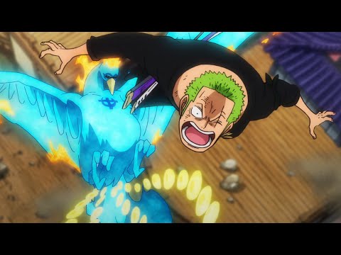 Marco The Phoenix Throws Zorro In The Air - ENG SUB | 4K BojjiTube | - One Piece Episode 1014