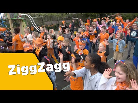 Kinderen voor Kinderen – ZiggZagg [LIVE] (dansvideo De Lettertuin) Koningsspelen 2023
