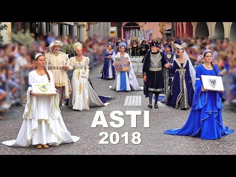 Palio di Asti 2018 Corteo Storico composto da circa 1200 figuranti. Historical procession