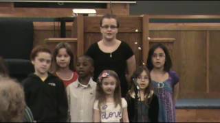 Kids Choir sing Give Me Oil in my Lamp and He's Still Working on Me 2014-03-09