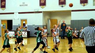 preview picture of video 'Clinton Blaze 5th Grade Girls Basketball - An assist for Claudia - 100_1357.avi'