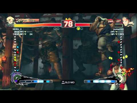 HERU_X [Gouken] Vs puma090 [Ryu] SSF4 AE Online Ranked Matches - PSN