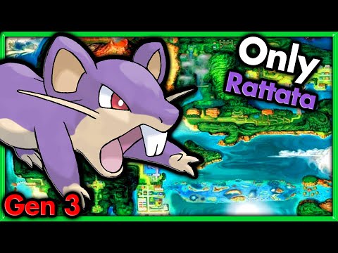 Can I Beat Pokemon Emerald with ONLY Rattata? 🔴 Pokemon Challenges ► NO ITEMS IN BATTLE