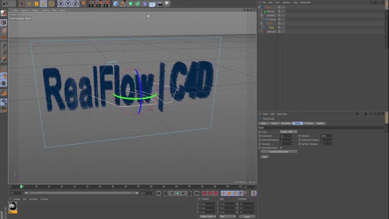 Tutorial - RealFlow | Cinema 4D Materials and Emitters: Textures