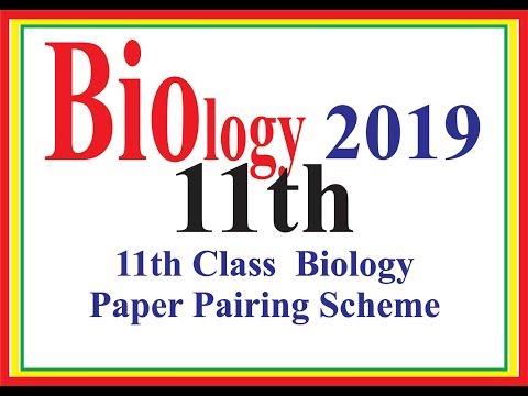11th Biology Pairing Scheme 2018-2019 ||11th year- Inter Combination Video
