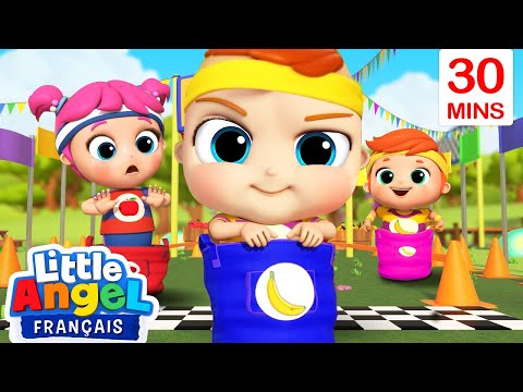 La course à obstacles | Bébé Louis fait du sport | Little Angel Français