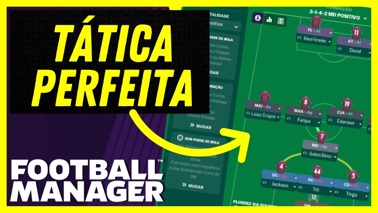Como MONTAR uma TÁTICA PERFEITA no FOOTBALL MANAGER | Faça você mesmo!