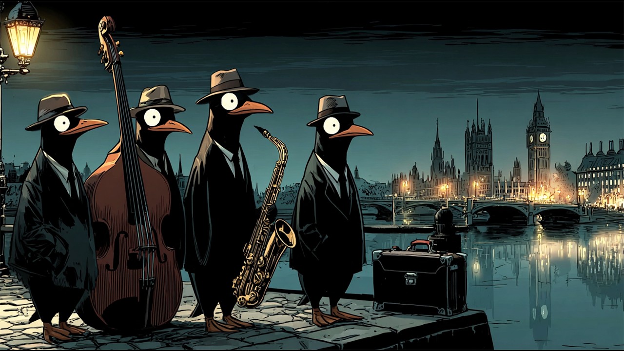 Penguins Bring Jazz to the Clock Tower Night – Jazz for Deep Focus & Work