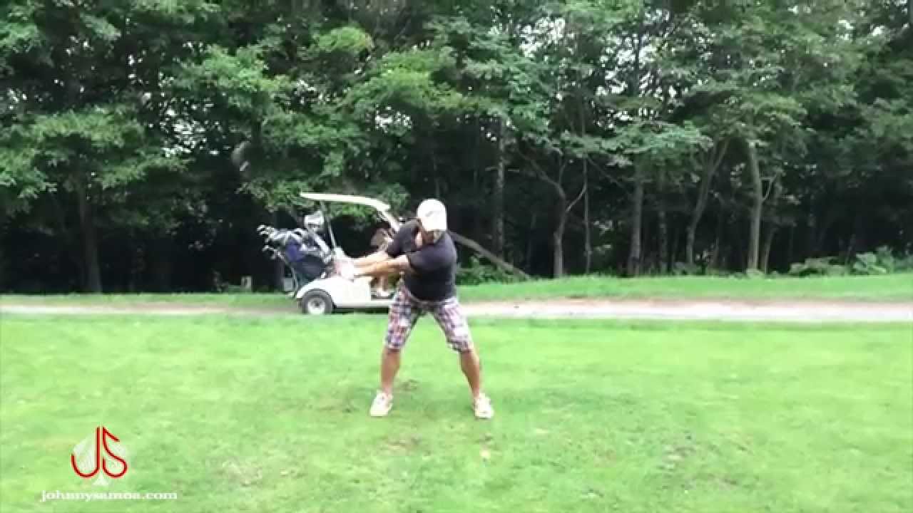 The driver almost broke 300 Yards Ninja Drive - Samoan Style.