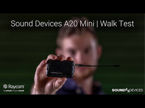 Sound Devices A20 Mini Transmitter | Walk Test