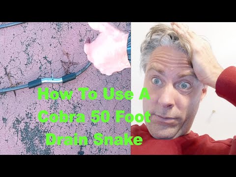 How To Use A Cobra 50  Foot Half Inch  Manual Drain Snake