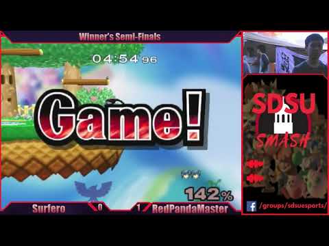 Surfero (Falcon) VS RedPandaMaster (Marth) | SDSU Melee BiWeekly 76 | Loser's Eighths