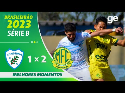 Gols e lances de Londrina x Mirassol