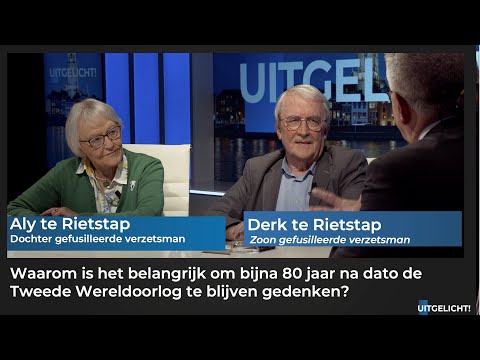 Uitgelicht! 4 mei 2023 - Aly en Derk te Rietstap verloren hun vader doordat hij werd gefusilleerd