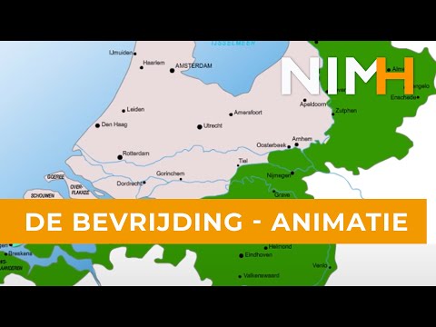 De bevrijding van Nederland 1944-1945 - animatie op de kaart - complete versie