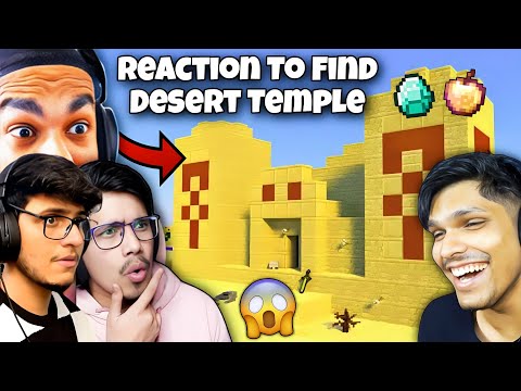 Insane Reaction: Desert Temple Found in Minecraft!