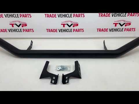 For Ford Ranger T9 2022- Front Bumper City Bar Spoiler Nudge Bull Bar Single Black video